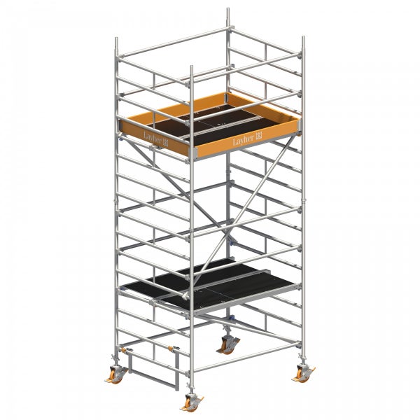 Rollgerüst mit zwei Plattformen von Layher