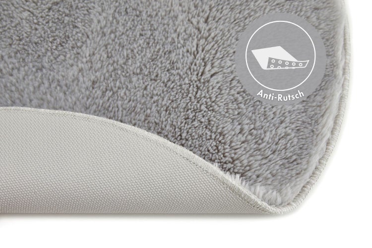 Badematte Florida 60 cm rund in Grau