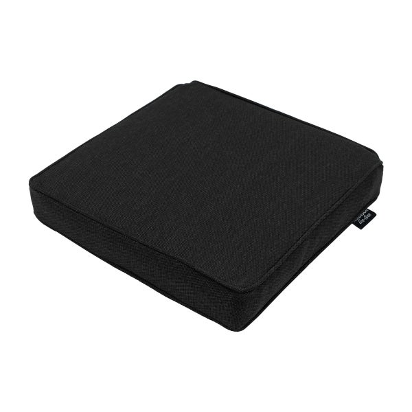 Sitzkissen, schwarzes Canvas Eco+ – ca. 40x40 cm - 4er-Set
