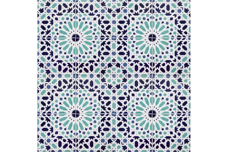 Fliesen mit geometrischem Muster