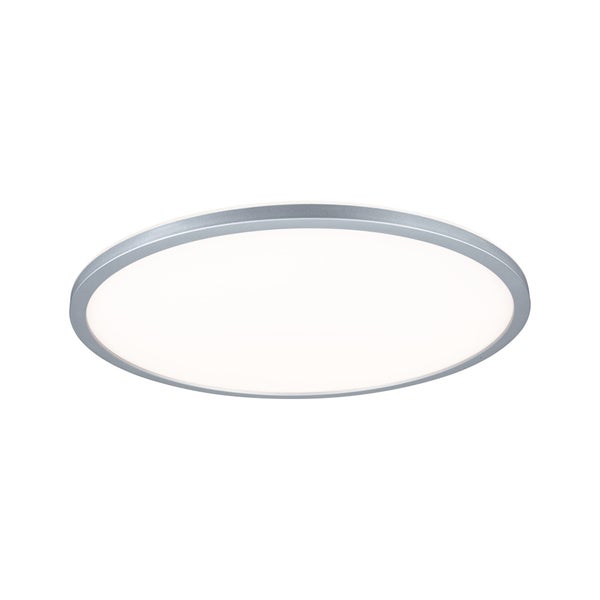 Runde LED Deckenleuchte mit flachem Design und metallischem Rahmen