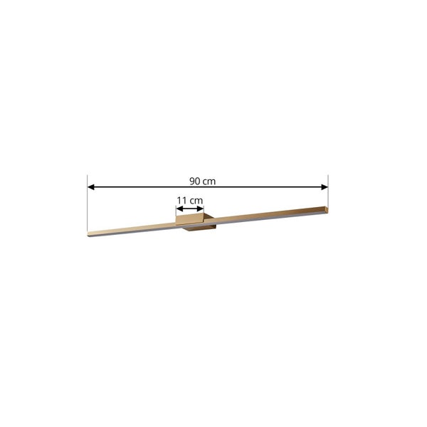 Lucande LED Wandleuchte, Wandlampe Bad Kivana (spritzwassergeschützt (Modern) in Kupfer aus Aluminium (1 flammig ) - Wandleuchten Spiegelleuchte Badezimmer Wandbeleuchtung Badezimmerleuchte