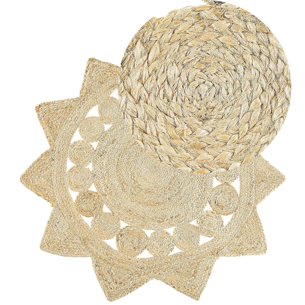 Teppich ARABAN Beige ø 120 cm Jute