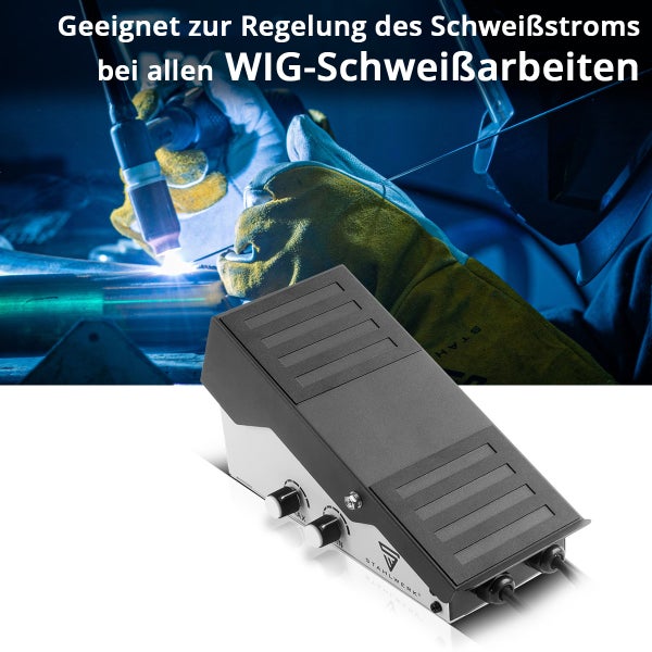 STAHLWERK Fußpedal zur Steuerung des Schweißstroms beim Wolfram-Inertgas-Schweißen