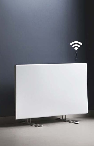 Konvektor Quality Heating Adax Neo Compact Wifi 55,5 x 42 cm 1000 W Metall Weiß inkl. WLAN-Thermostat, LCD-Display, Wandhalterung, Kindersicherung, Überhitzungsschutz