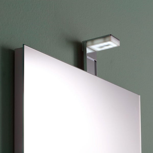 Rechteckiger umkehrbarer Spiegel 50 x 70 cm mit LED Lampe