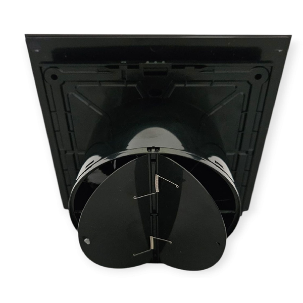 Ventilationssystem mit quadratischer Blende und Rückschlagklappe