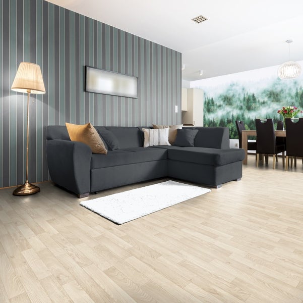 PVC Bodenbelag Meterware Holzoptik CV Belag mit Schaumrücken 200 cm breit (Meterware)