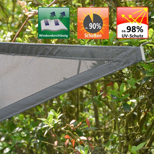 AMANKA 98% UV Schutz: Sonnensegel Wasserdicht 5x3 - Sonnensegel für die Terrasse Segeltuch Sonnenschutz Schattenspender Garten Sonnenschutz Sonnensegel Outdoor Sonnensegel Balkon Segel für Terrasse