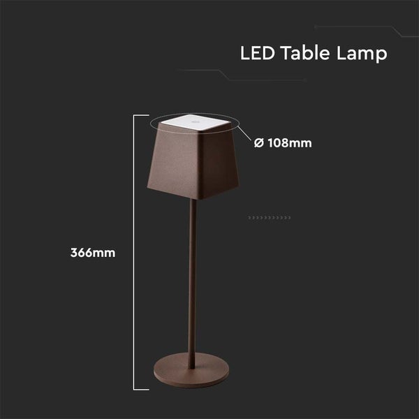 LED-Tischleuchte, Höhe 366 mm, Durchmesser 108 mm