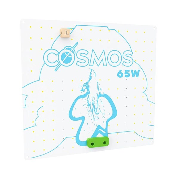 Cosmos LED Pflanzenlampe 65 Watt weißes Panel mit blauen Grafiken