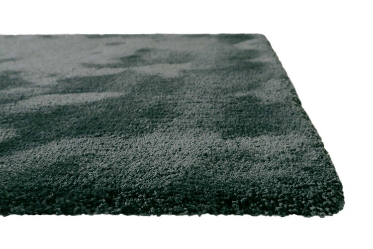Teppich Anthrazit Grün Hochflor Pisa  Homie Living 120x170 cm