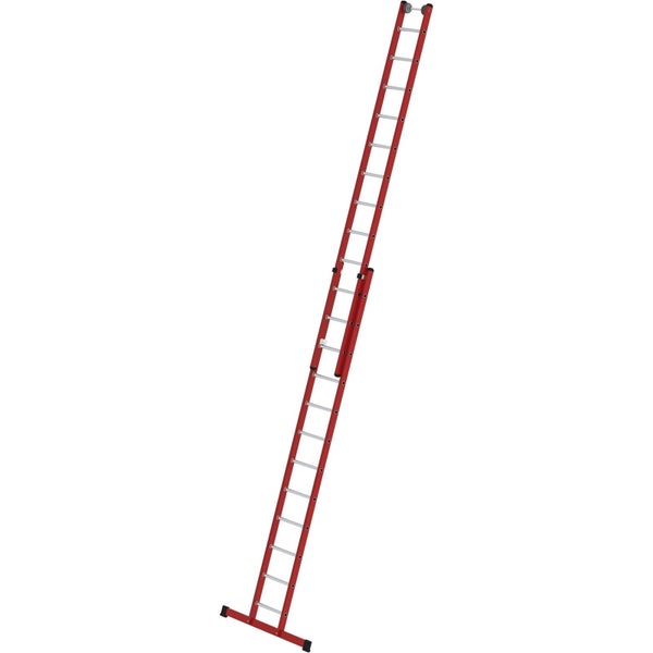 Günzburger Steigtechnik Sprossen-Schiebeleiter 2tlg. GFK/Alu mit Standard-Traverse 2 x 12 Sprossen - 035512