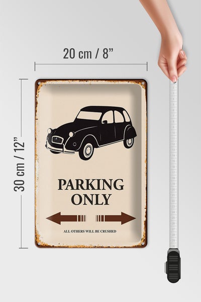 Blechschild Spruch 20x30cm Auto Parking only all others