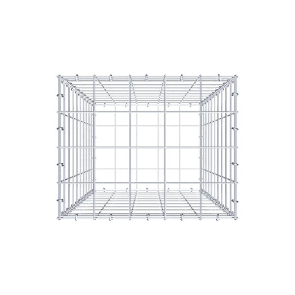 Gabione 100 cm x 50 cm x 40 cm (L x H x T), Maschenweite 10 cm x 10 cm, C-Ring