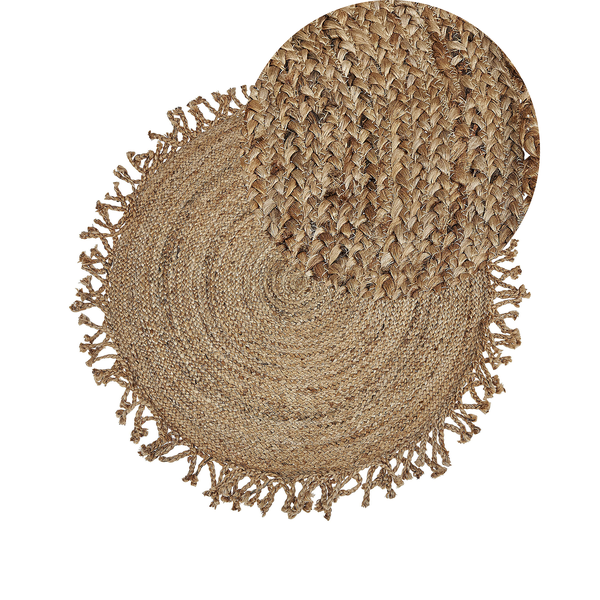 Teppich ZONGULDAK Beige ø 120 cm Jute