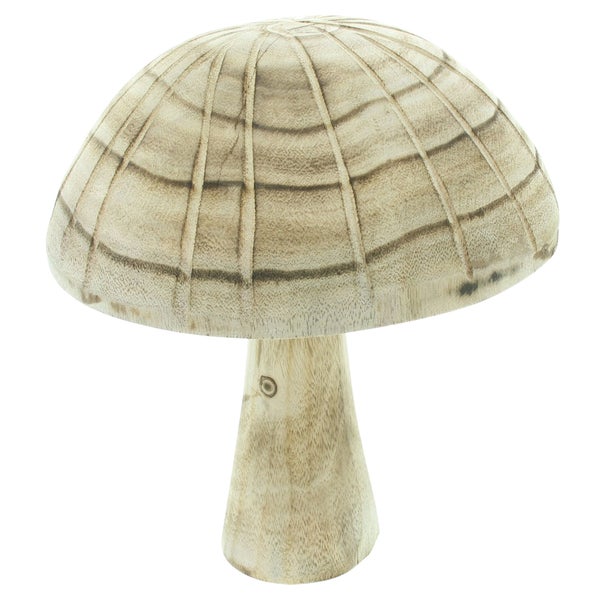 FRANK FLECHTWAREN | Holzdeko Mushroom, PAULOWNIA, ca. 22 x 19 x 25 cm