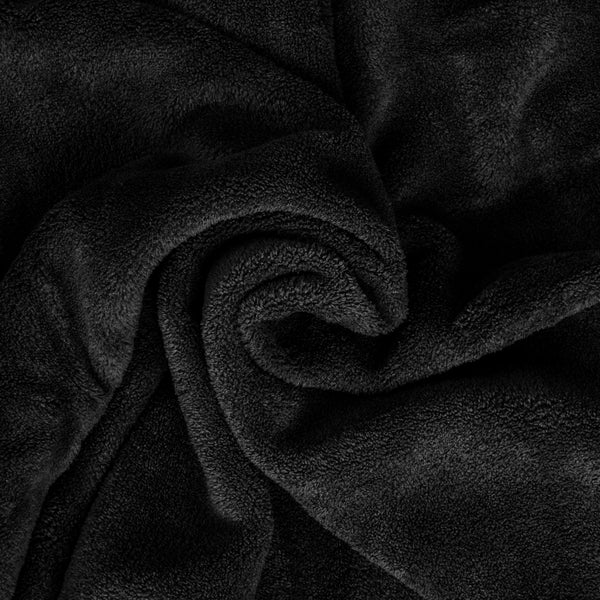 Kuscheldecke mit Ärmeln tectake  inklusive Tasche auf der Vorderseite 170 x 200 cm schwarz