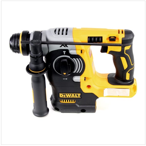 DeWalt Akku-Kombihammer mit Zusatzhandgriff und Tiefenanschlag.