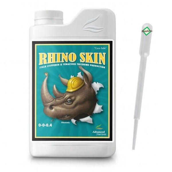 Advanced Nutrients Rhino Skin Pflanzenduenger in der Flasche mit Pipette zur Staerkung der Zellwaende.