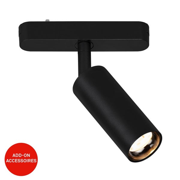 Briloner Luxtrail Schienensystem, Warmweiß, Schwenkbar, Zubehör, Schwarz, 13 x Ø4 x 15,5 cm