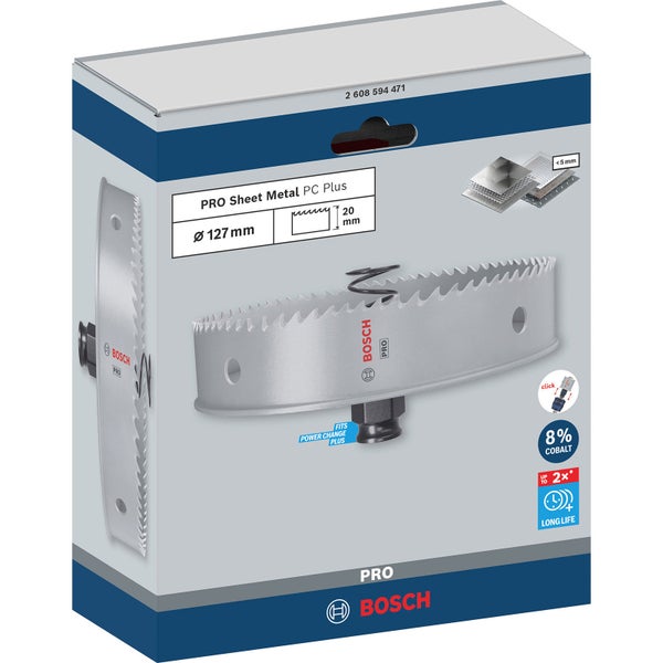 Bosch PRO Sheet Metal PC Plus Lochsäge 127 mm - 2608594471