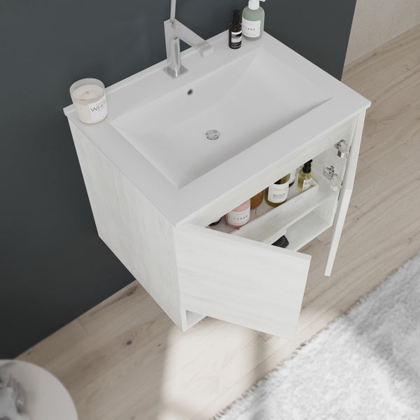 Waschtischunterschrank mit offenem Fach für Badezimmerutensilien