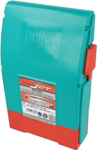 Heller Hammerbohrer TriJet SDS-plus 7-tlg. 5/6/8x50/100 6/8/10/12x100/160 - 1 Set