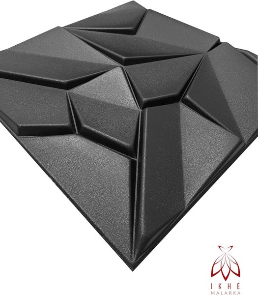 Polystyrol XPS Styropor 3D Paneelen Deckenpaneelen Dekoren 50x50cm 3mm stärke Merkur Schwarz