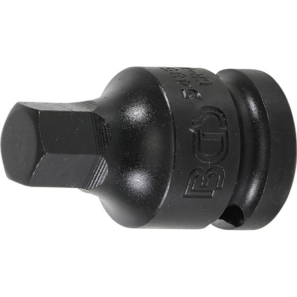 BGS Kraft-Bit-Einsatz Antrieb Innenvierkant 12,5 mm (1/2) Innensechskant 12 mm - 5485-12