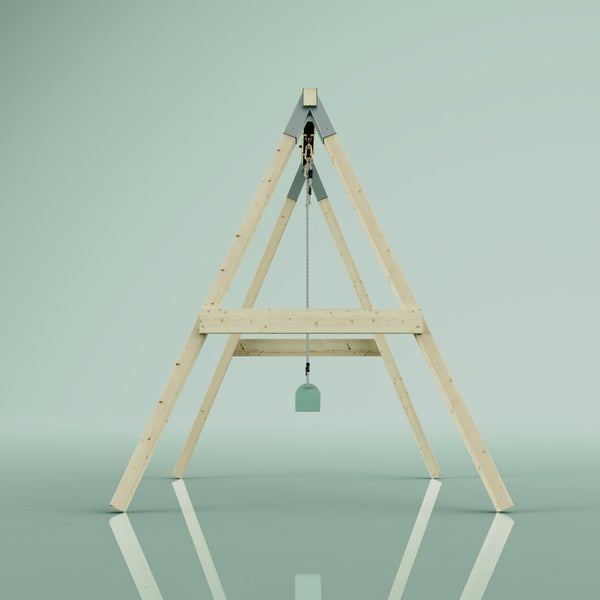 Weiße Glockenblume im Garten