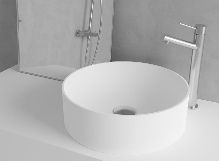 Badarmatur Exklusive Badarmatur aus gebürstetem Edelstahl – Elegantes Design