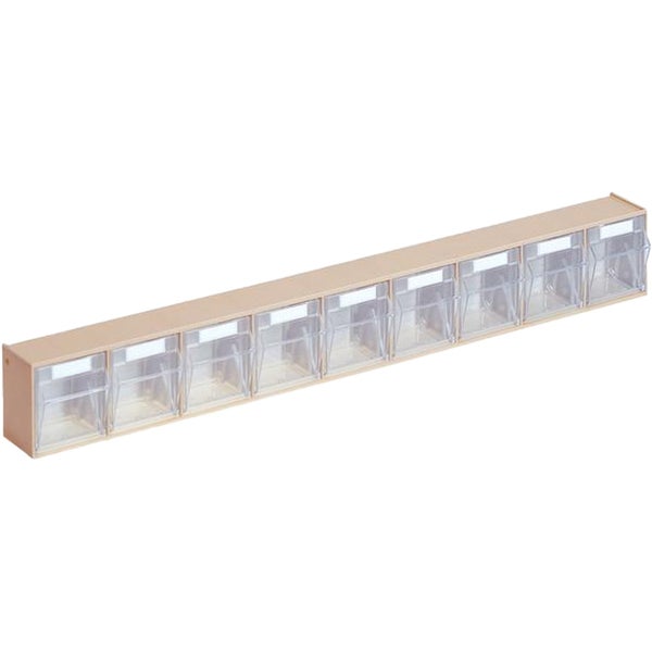 Lockweiler Klarsichtmagazin H 77 x B 600 x T 63 mm beige - 1500982
