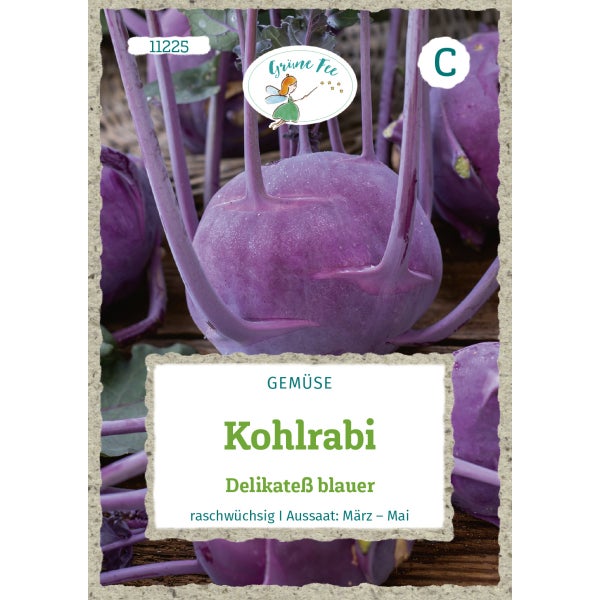 Kohlrabi Delikateß blauer Samen von Grüne Fee