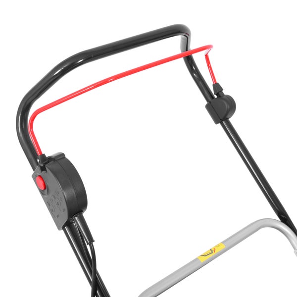 Griff einer Rasenmähers mit Bedienelementen