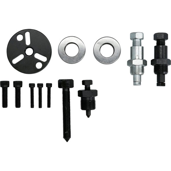 Werkzeugsatz mit Schrauben, Unterlegscheiben und Adaptern