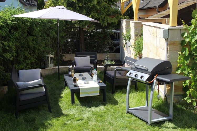 Ondis24 Marktschirm 2,3m Grau,Sonnenschirm