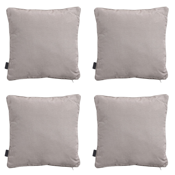 Dekokissen Panama taupe - ca. 60x60 cm - 4er-Set