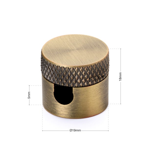 Wand und Deckenpin Kabelhalter Ø 19 mm Metall Antik 3 Stück