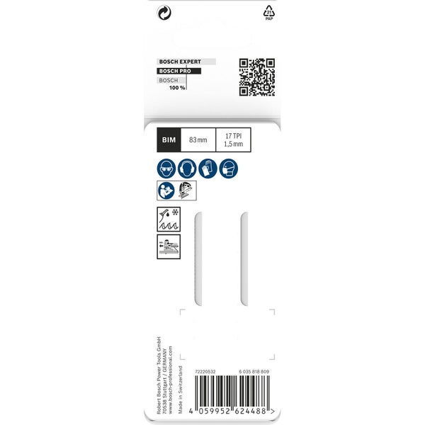 Bosch Expert Stichsägeblatt BIM 83 Millimeter