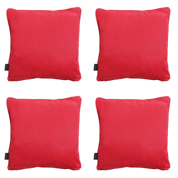 Dekokissen Panama rot - Ca. 60x60 cm - 4er-Set