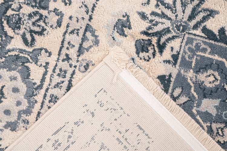 Kurzflor Teppich Emeric Multi / Blau Vintage 80 x 150 cm