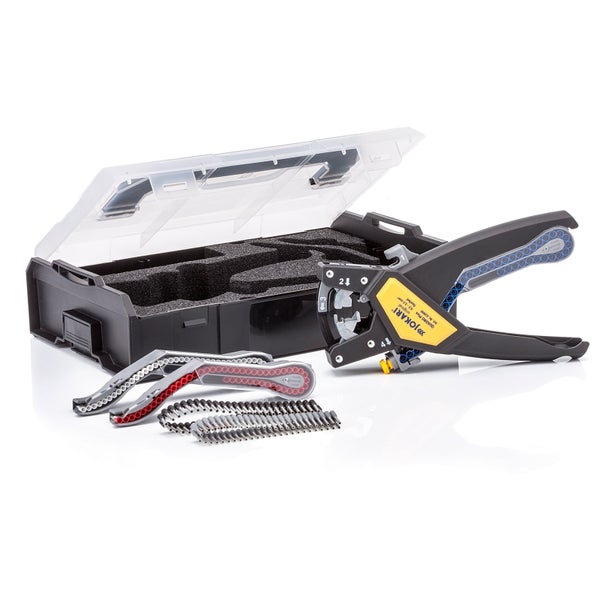 Jokari Quadra Plus Abisolierzange mit Aderendhülsen und Aufbewahrungsbox