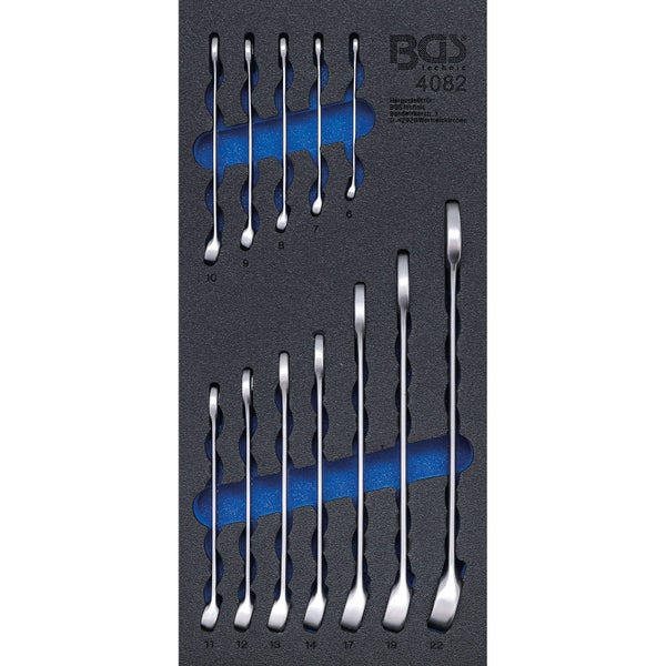 BGS Technic Gabelringschlüssel Satz mit verschiedenen Größen in Aufbewahrung