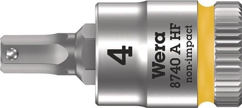 Wera Steckschlüsseleinsatz 8740 A HF 1/4 SW 4 mm Länge 28 mm - 5003333001