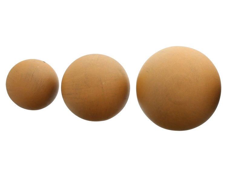 FRANK FLECHTWAREN | Kugel Rost, 3er Set, METALL, Ø 10 cm, Ø 13 cm, Ø 16 cm