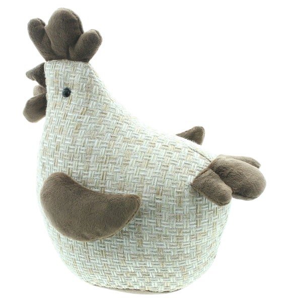 FRANK FLECHTWAREN | Huhn Henrietta, POLYESTER, SAND, 19 x 15 x 24 cm