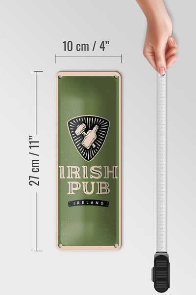 Blechschild Spruch Ireland Irish pub 10x27cm