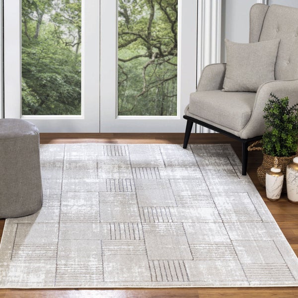 Teppich Skandi Grau/Hellgrau 160x213 cm