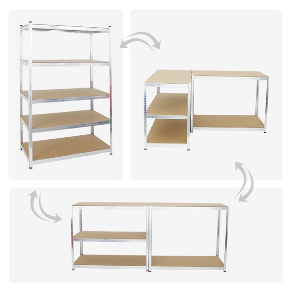 PROREGAL Mega Deal 4x Schwerlastregal Ragnar HxBxT 180 x 120 x 60 cm Fachlast 175 kg Verzinkt